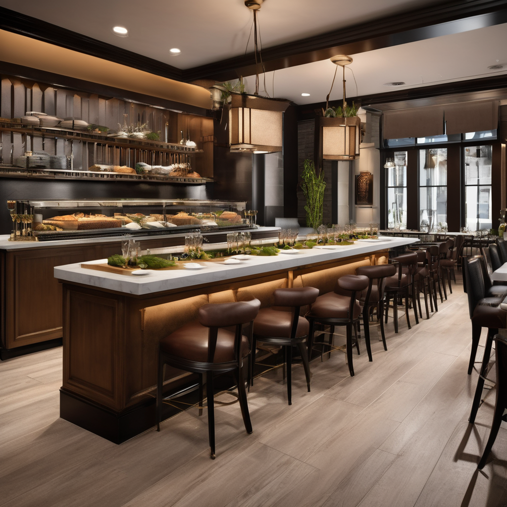 Authentic catering event showcase with professional setup and service